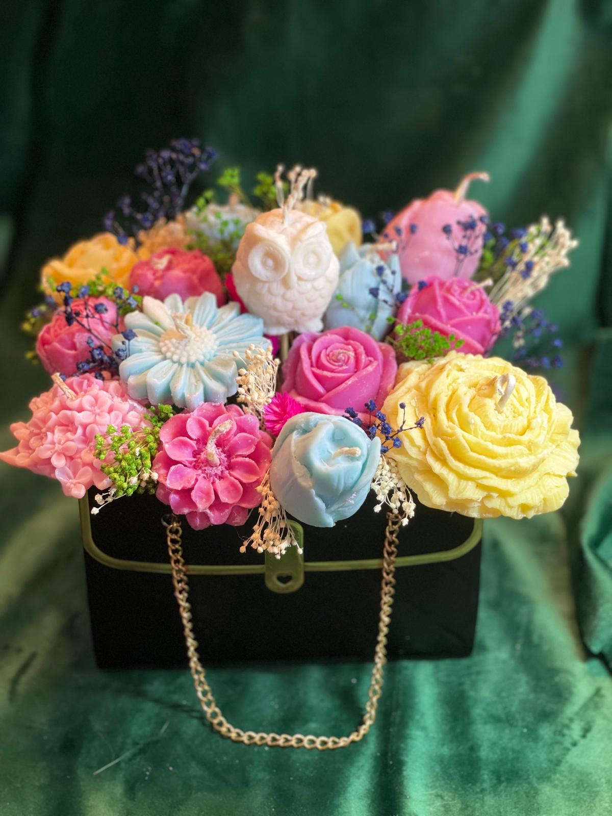 Flowers in Tote Bag