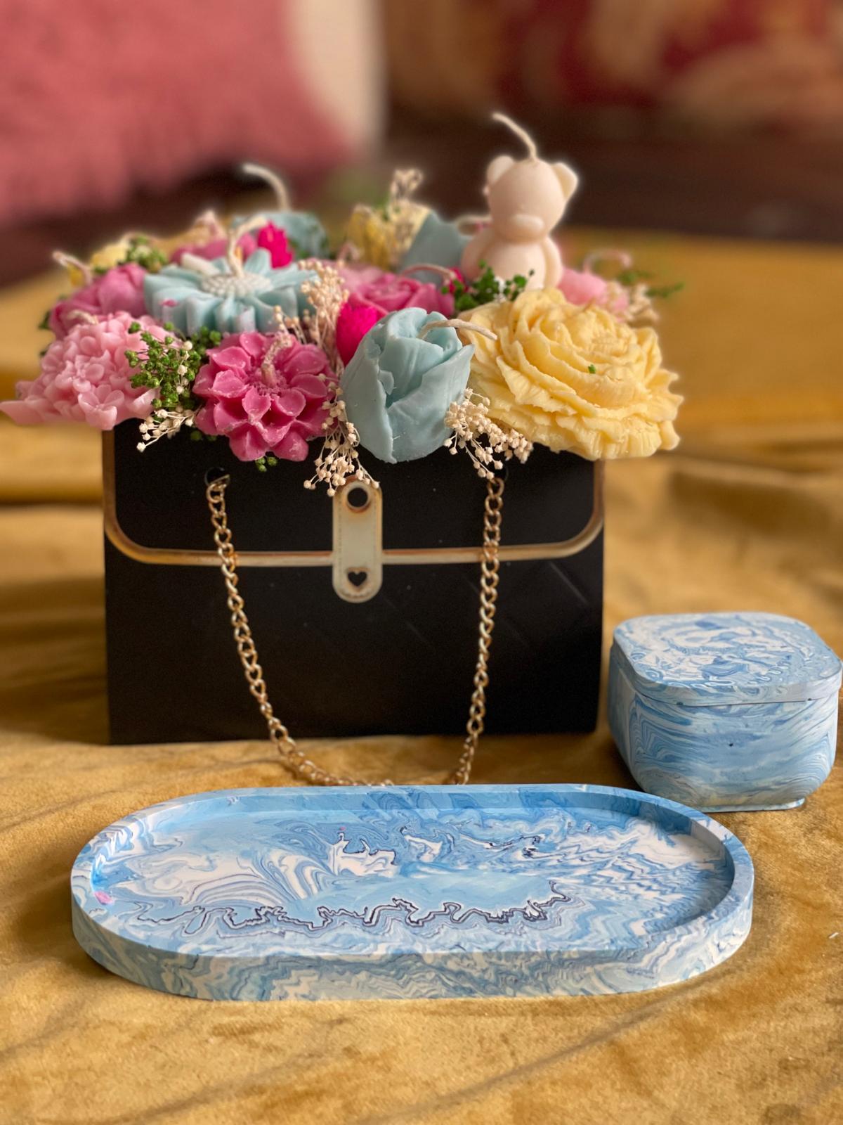 Flowers in Tote Bag