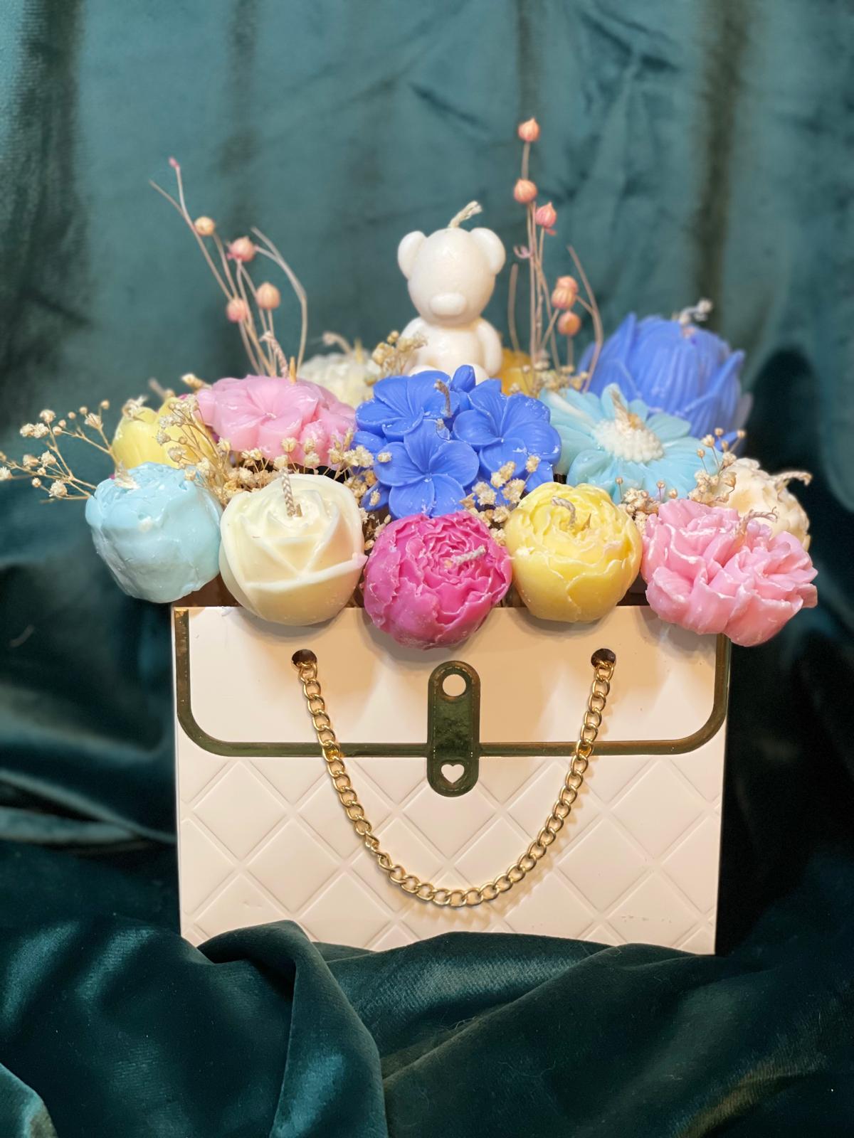 Flowers in Tote Bag